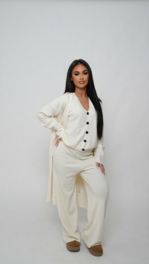 Ensemble 3 pieces  ecru
