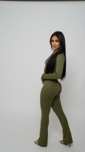 Ensemble sport kaki push up