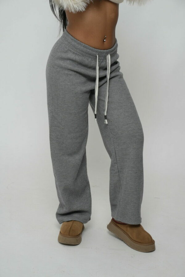 Pantalon jogging polaire gris