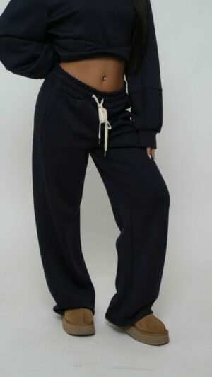 Pantalon jogging polaire noir